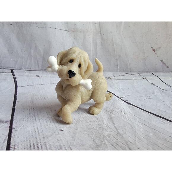 Quarry Critters Pirate Dog With Bone Figurine - Picture 1 of 8